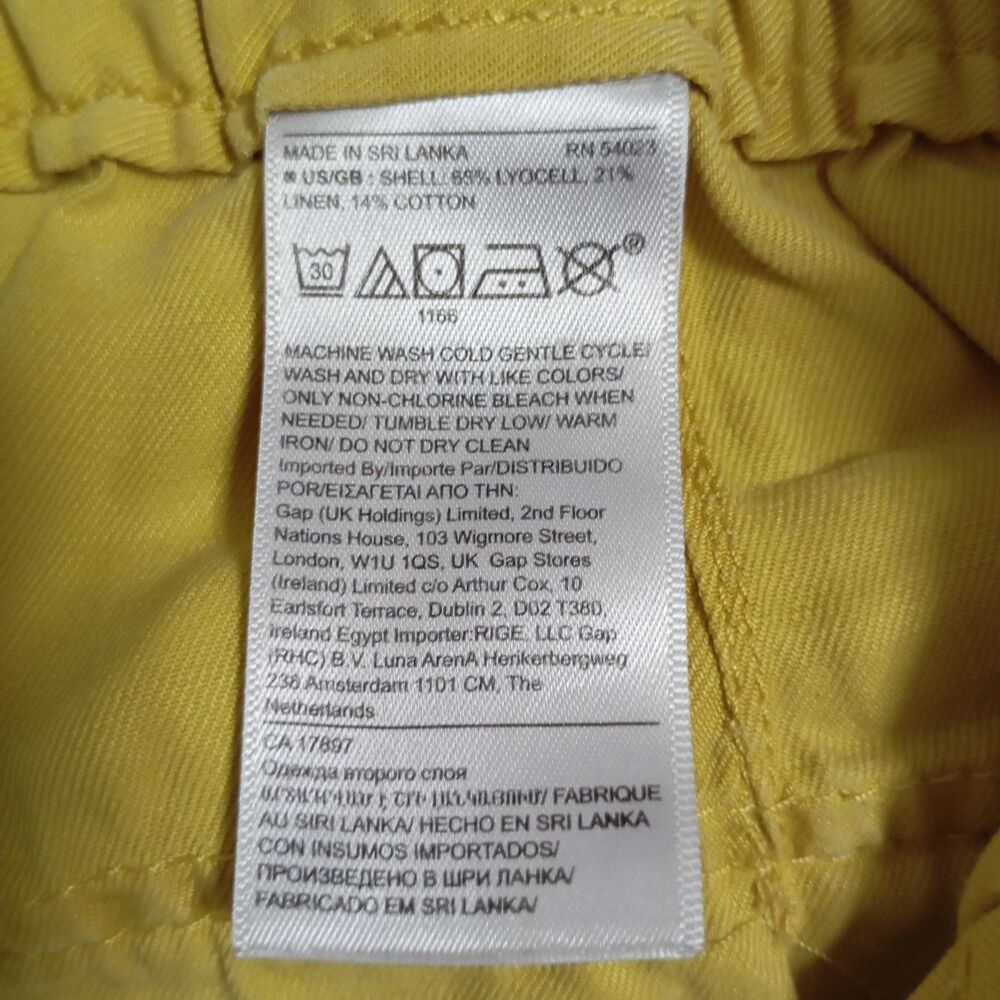 Banana Republic Women's Lime Green Paper Bag Waist Shorts Size 4 slash pockets - Picture 6 of 10
